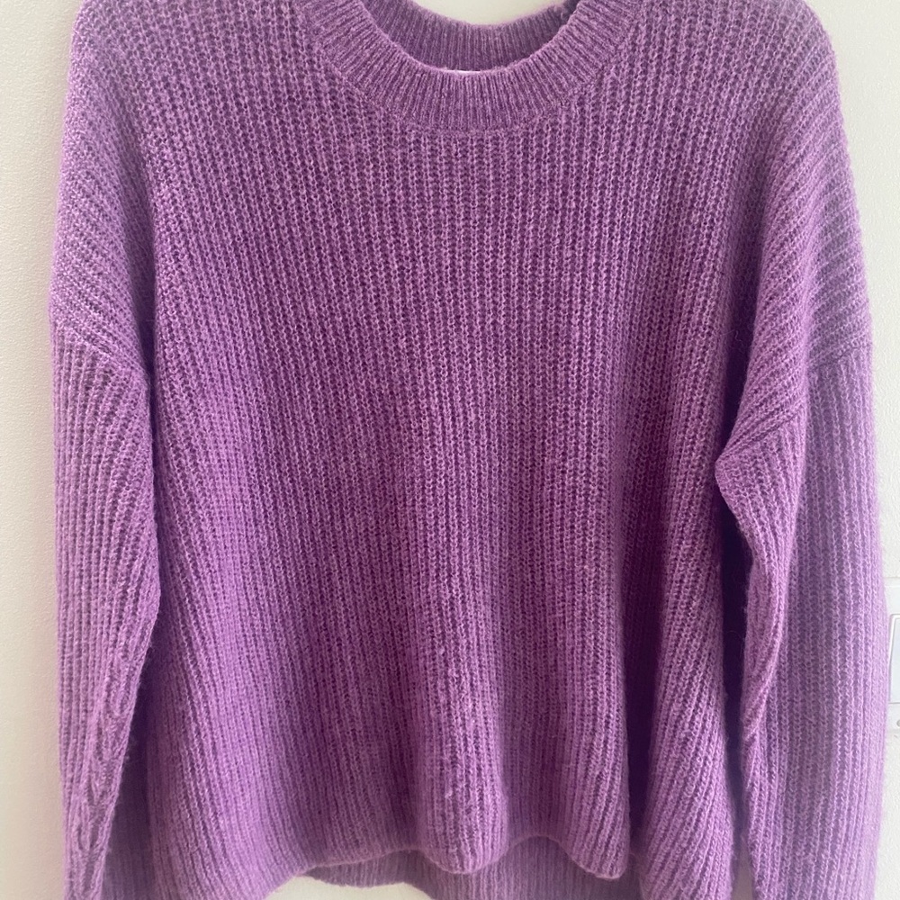 Madewell Women's Sweater in Rich Purple